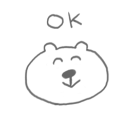 bear-single color- sticker #4521632