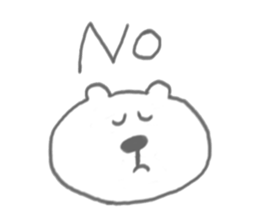 bear-single color- sticker #4521633