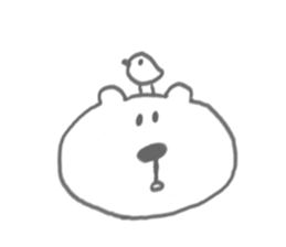 bear-single color- sticker #4521649