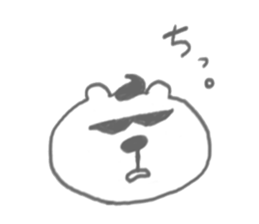 bear-single color- sticker #4521650