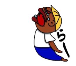 A broken-hearted boy. sticker #4521817