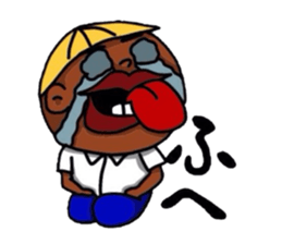 A broken-hearted boy. sticker #4521836