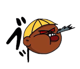 A broken-hearted boy. sticker #4521844