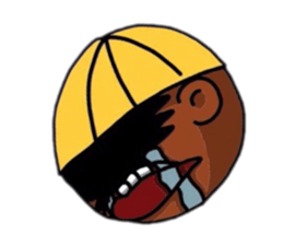 A broken-hearted boy. sticker #4521851