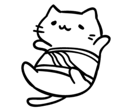 Mitchiri Cat Modern sticker #4523612