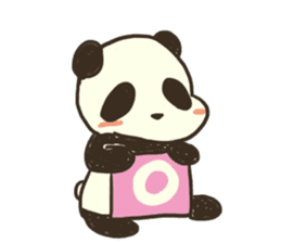 Girl and Panda sticker #4523728