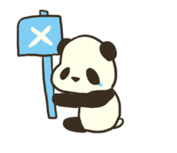 Girl and Panda sticker #4523729