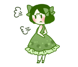 girl wears a dress sticker #4524506