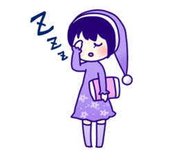 girl wears a dress sticker #4524523