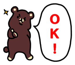 The bear which does response sticker #4524538