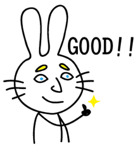 Two rabbit. sticker #4524619