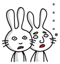 Two rabbit. sticker #4524630