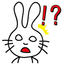 Two rabbit. sticker #4524650