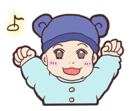 Baby of the funny face. sticker #4525304