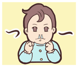 Baby of the funny face. sticker #4525322