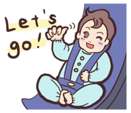 Baby of the funny face. sticker #4525331