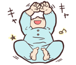 Baby of the funny face. sticker #4525333