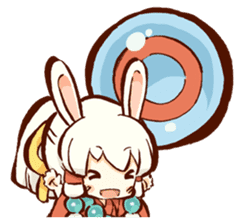 "nagomichan" and "god rabbit (shentu)" sticker #4526337