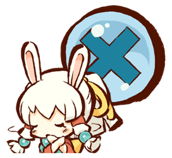 "nagomichan" and "god rabbit (shentu)" sticker #4526338