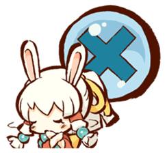 "nagomichan" and "god rabbit (shentu)" sticker #4526338