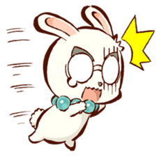 "nagomichan" and "god rabbit (shentu)" sticker #4526341