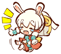 "nagomichan" and "god rabbit (shentu)" sticker #4526344