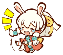 "nagomichan" and "god rabbit (shentu)" sticker #4526344