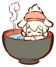 "nagomichan" and "god rabbit (shentu)" sticker #4526346