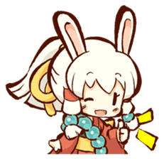 "nagomichan" and "god rabbit (shentu)" sticker #4526347