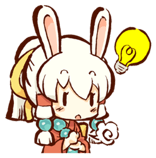 "nagomichan" and "god rabbit (shentu)" sticker #4526352