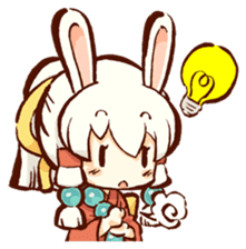 "nagomichan" and "god rabbit (shentu)" sticker #4526352