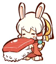 "nagomichan" and "god rabbit (shentu)" sticker #4526354