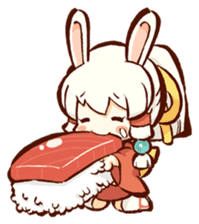 "nagomichan" and "god rabbit (shentu)" sticker #4526354