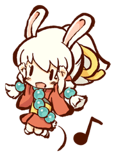 "nagomichan" and "god rabbit (shentu)" sticker #4526359