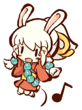 "nagomichan" and "god rabbit (shentu)" sticker #4526359