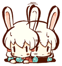 "nagomichan" and "god rabbit (shentu)" sticker #4526361