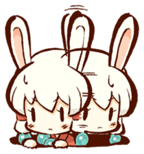 "nagomichan" and "god rabbit (shentu)" sticker #4526361