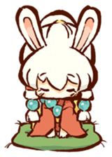 "nagomichan" and "god rabbit (shentu)" sticker #4526362