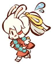 "nagomichan" and "god rabbit (shentu)" sticker #4526363