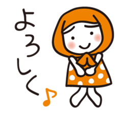 Hokkamuri Shy Girl sticker #4526899