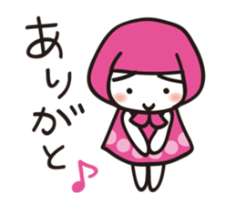 Hokkamuri Shy Girl sticker #4526901