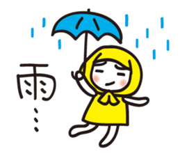 Hokkamuri Shy Girl sticker #4526915