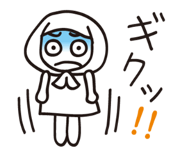 Hokkamuri Shy Girl sticker #4526916