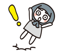 Hokkamuri Shy Girl sticker #4526918