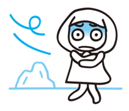 Hokkamuri Shy Girl sticker #4526919