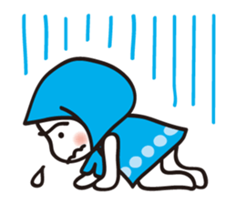 Hokkamuri Shy Girl sticker #4526926