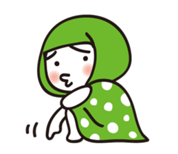 Hokkamuri Shy Girl sticker #4526929