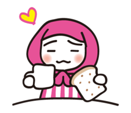 Hokkamuri Shy Girl sticker #4526932