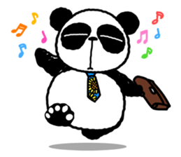 I am Handa, the panda, sincerely. sticker #4527336