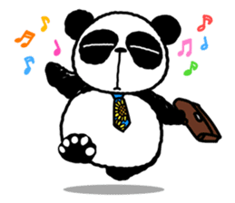 I am Handa, the panda, sincerely. sticker #4527336